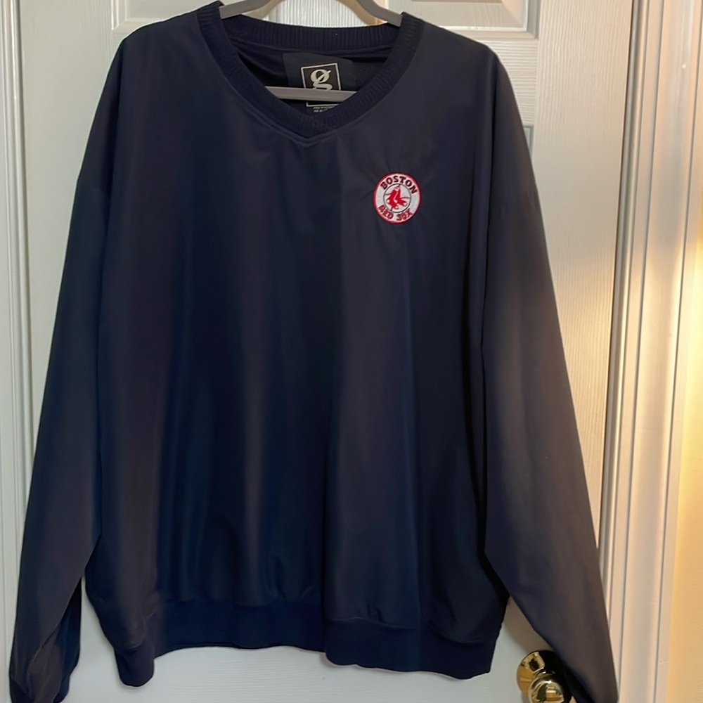Men’s Red Sox Long Sleeve Pullover XXL Navy Gear for Sport
